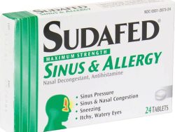 Sudafed Cold & Allergy (Generic Chlorpheniramine)